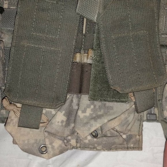 MOLLE II ACU FLC TACTICAL FIGHTING LOAD CARRIER VEST CHEST RIG & POUCHES JJ 1025 - Picture 5 of 13